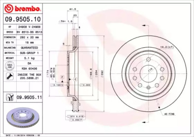 BREMBO 09.9505.11