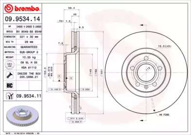 BREMBO 09.9534.11