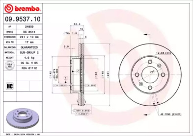 BREMBO 09.9537.10