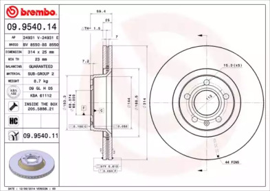 BREMBO 09.9540.11