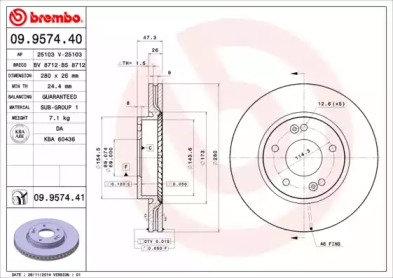 BREMBO 09.9574.40