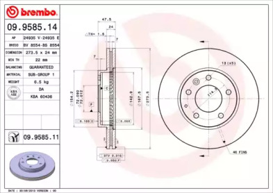 BREMBO 09.9585.14