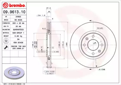 BREMBO 09.9613.10