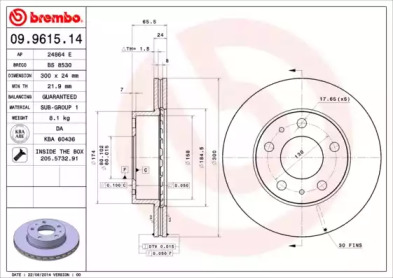 BREMBO 09.9615.14