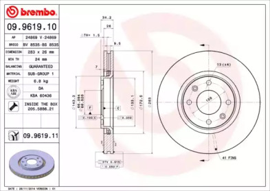 BREMBO 09.9619.10