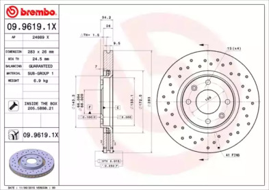 BREMBO 09.9619.1X