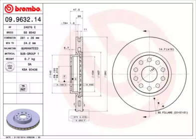 BREMBO 09.9632.14