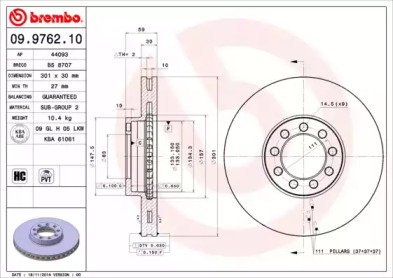 BREMBO 09.9762.10