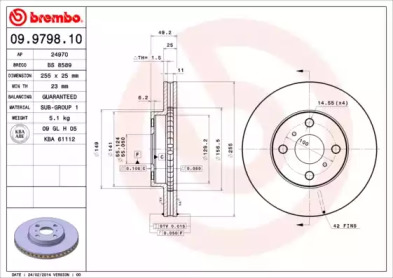 BREMBO 09.9798.10