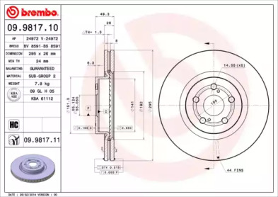 BREMBO 09.9817.10