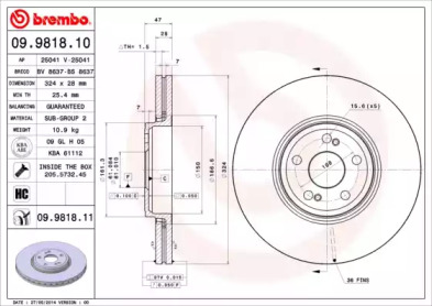 BREMBO 09.9818.10