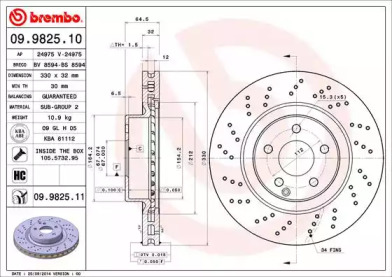 BREMBO 09.9825.11