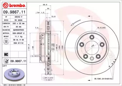 BREMBO 09.9867.11