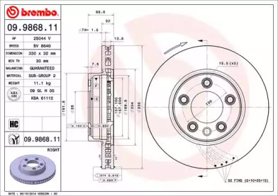 BREMBO 09.9868.11