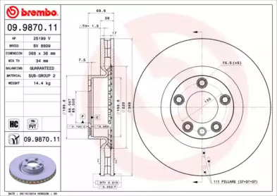 BREMBO 09.9870.11