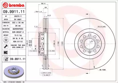 BREMBO 09.9911.11