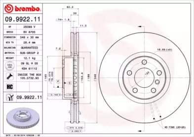 BREMBO 09.9922.11