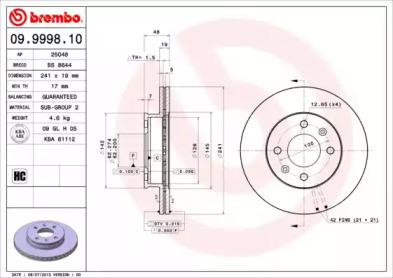 BREMBO 09.9998.10