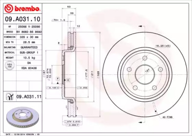 BREMBO 09.A031.11