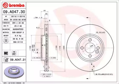 BREMBO 09.A047.31