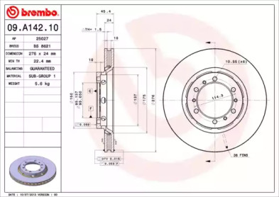 BREMBO 09.A142.10