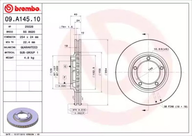 BREMBO 09.A145.10