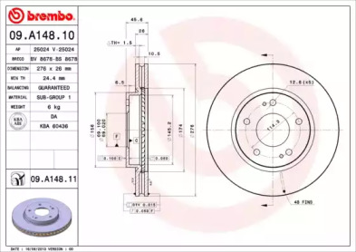 BREMBO 09.A148.11