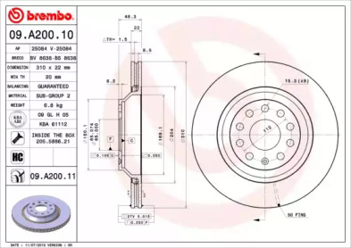 BREMBO 09.A200.11