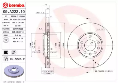 BREMBO 09.A222.10