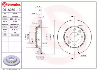 BREMBO 09.A250.10