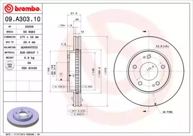 BREMBO 09.A303.10