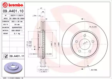 BREMBO 09.A401.10