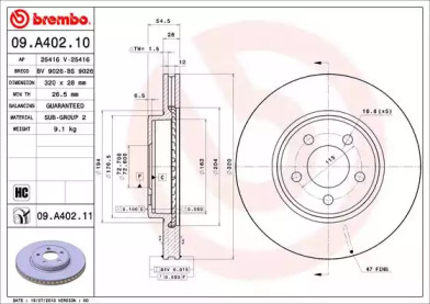 BREMBO 09.A402.11