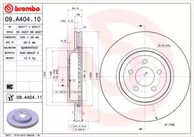 BREMBO 09.A404.11