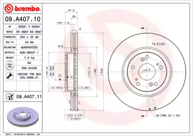 BREMBO 09.A407.10