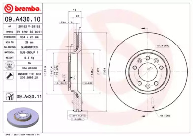 BREMBO 09.A430.10