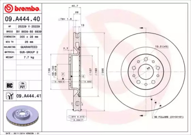 BREMBO 09.A444.40