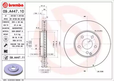 BREMBO 09.A447.10