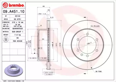 BREMBO 09.A451.10