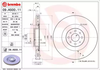 BREMBO 09.A500.11