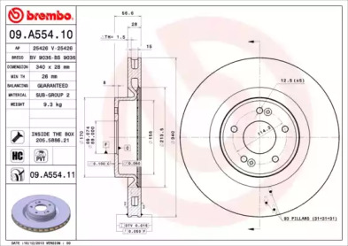 BREMBO 09.A554.10