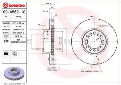 BREMBO 09.A562.10