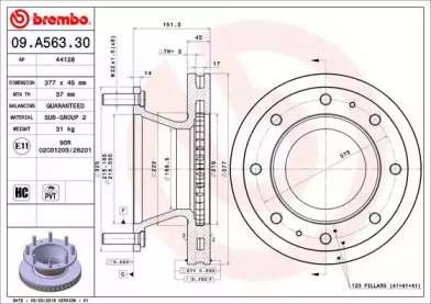 BREMBO 09.A563.30