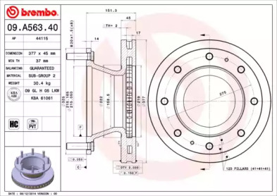 BREMBO 09.A563.40