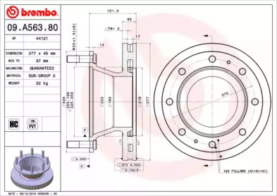 BREMBO 09.A563.80