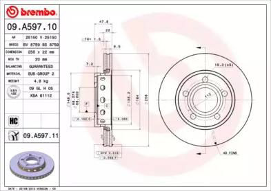 BREMBO 09.A597.10