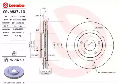 BREMBO 09.A637.10