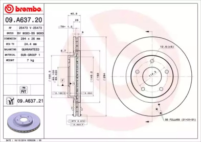 BREMBO 09.A637.20