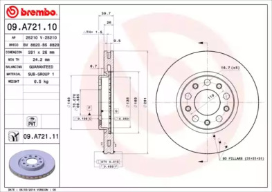 BREMBO 09.A721.11