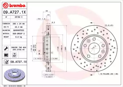 BREMBO 09.A727.1X